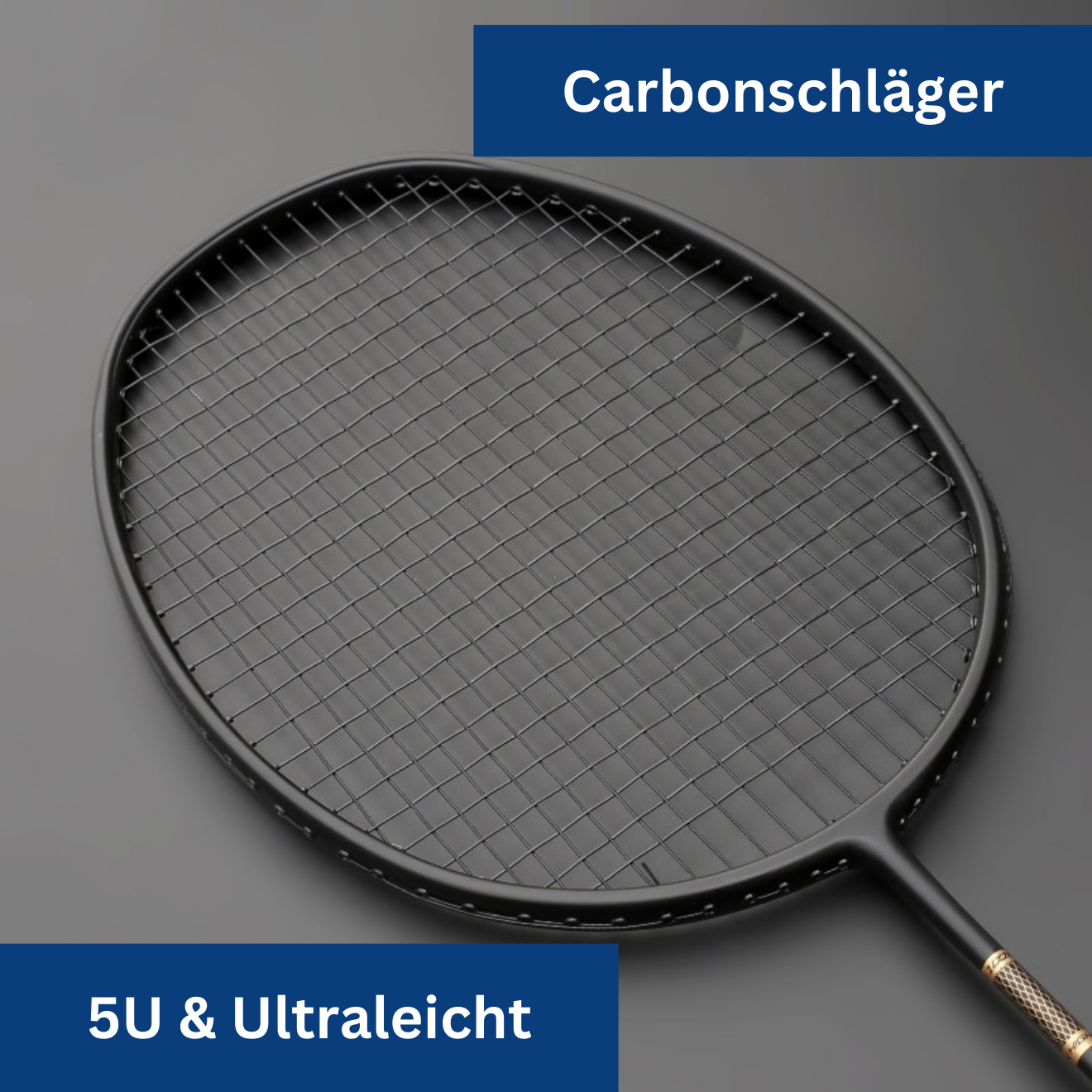 Premium Carbon Badmintonschläger - Light Blow