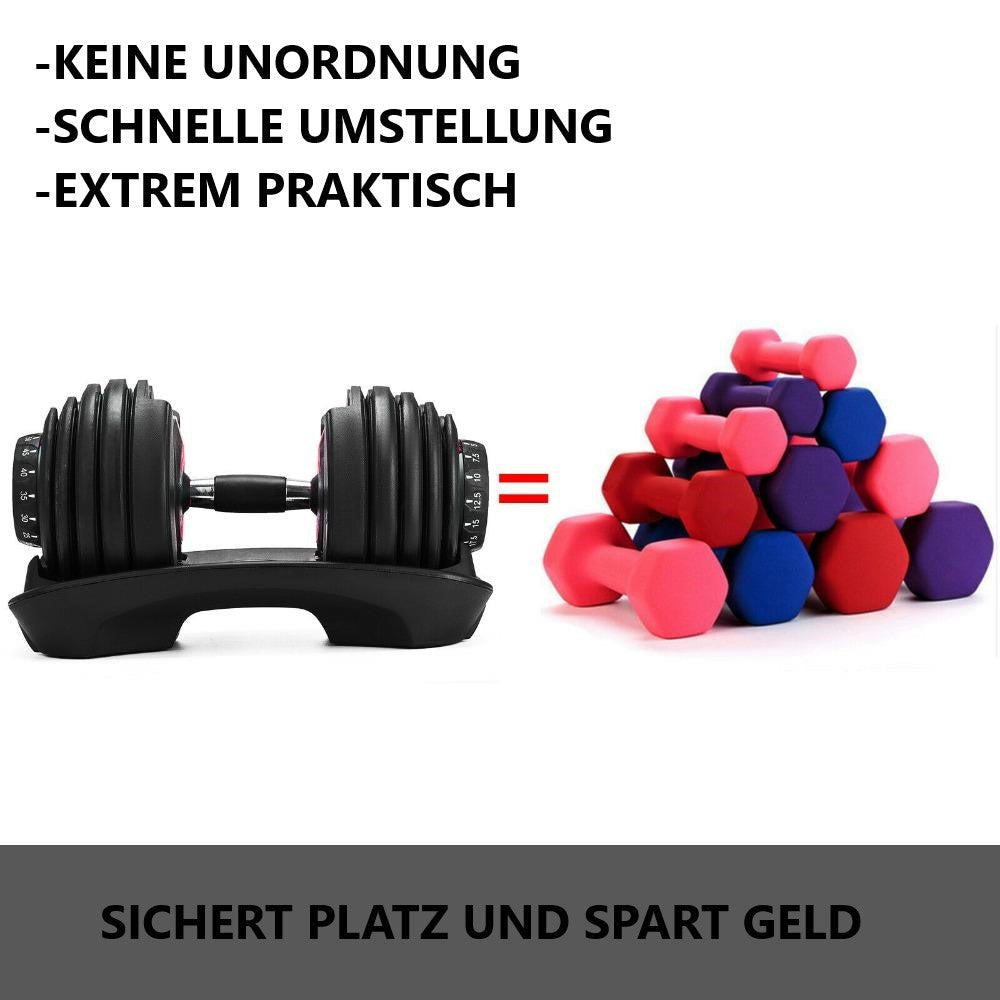 Verstellbare Premium Kurzhantel - No Limit Change