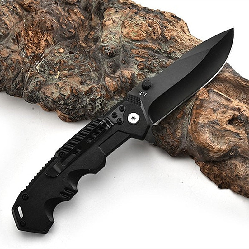 Premium Survival Klappmesser - Steel Slide