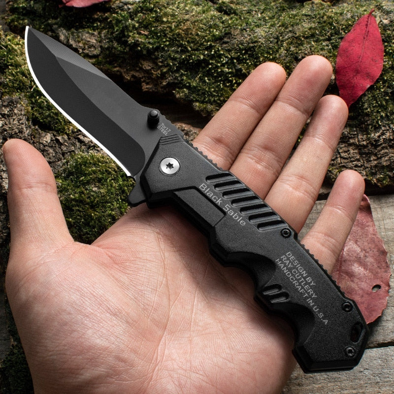 Premium Survival Klappmesser - Steel Slide