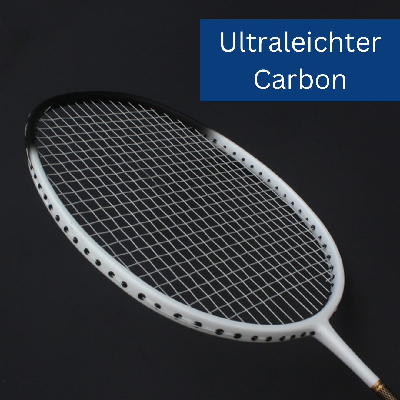 Premium Carbon Badmintonschläger - Light Blow